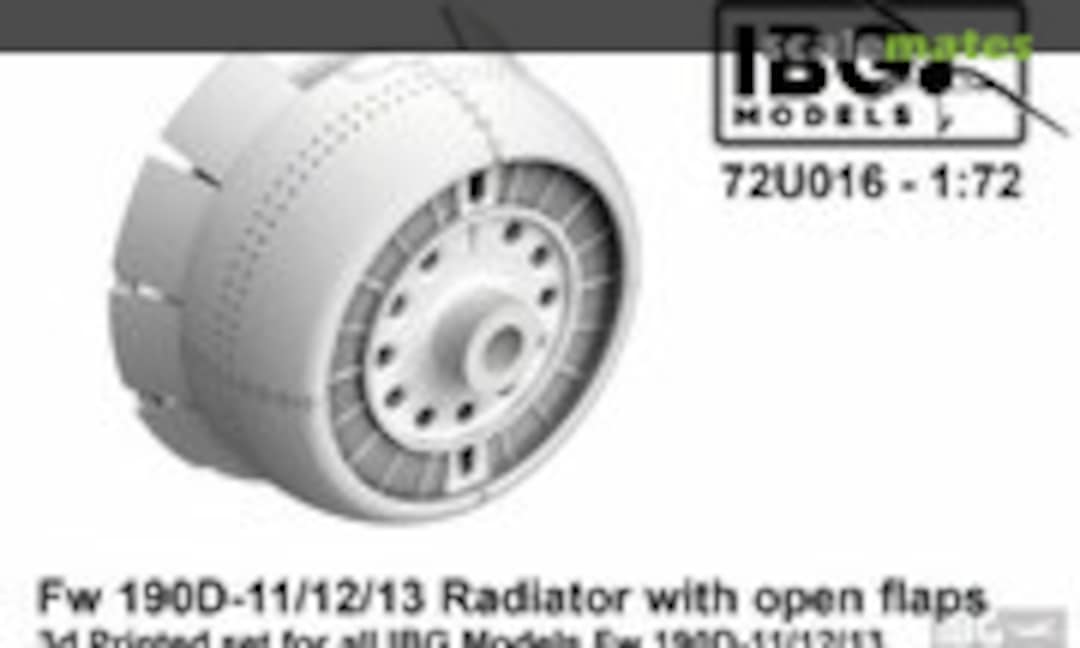 1:72 Fw 190D-11/12/13 Radiator with open flaps (IBG Models 72U016) 72U016