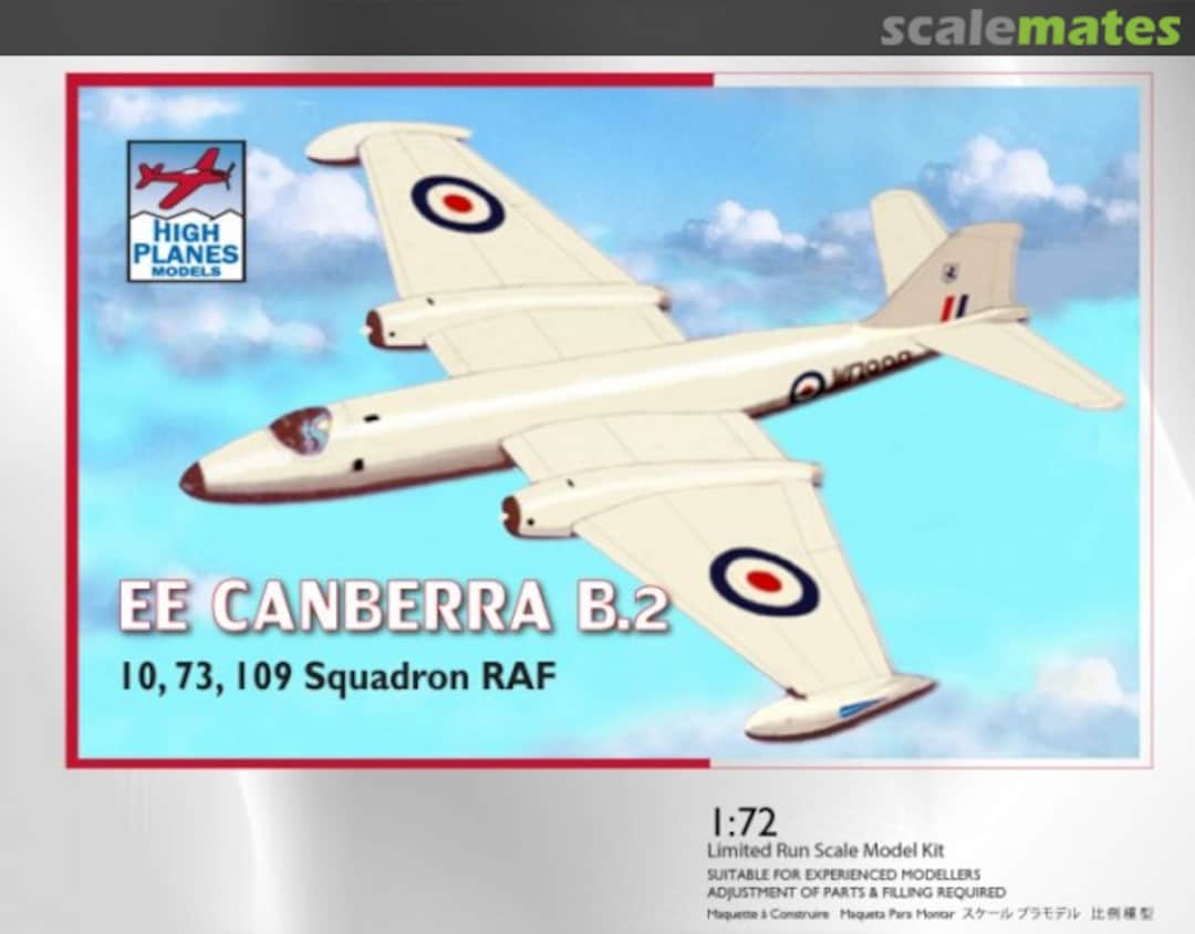 Boxart EE Canberra B.2 HPK072059 High Planes Models Boxart EE Canberra B.2 HPK072059 High Planes Models
