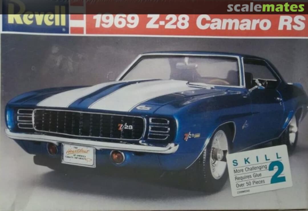 Boxart 1969 Z-28 Camaro RS 7457 Revell Boxart 1969 Z-28 Camaro RS 7457 Revell