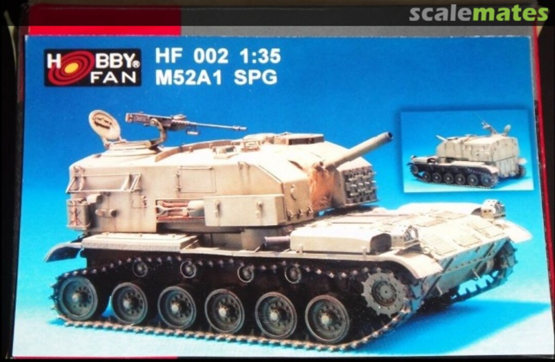 Boxart M52A1 US 105MM Self Propelled Gun HF002 Hobby Fan Boxart M52A1 US 105MM Self Propelled Gun HF002 Hobby Fan