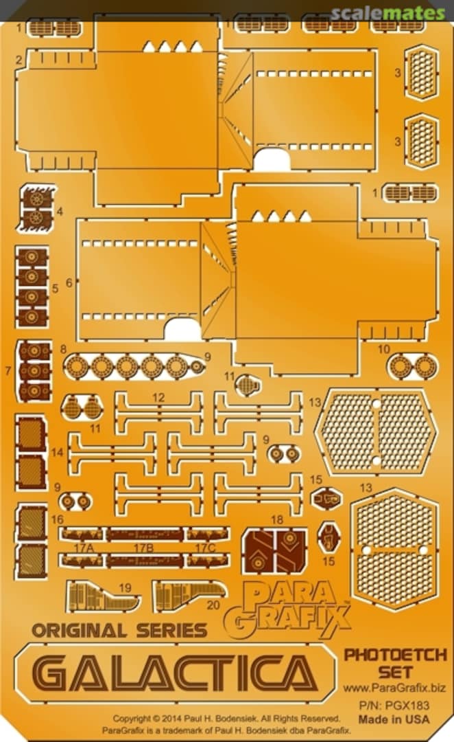Boxart Original Series Galactica PGX183 ParaGrafix Modeling Systems Boxart Original Series Galactica PGX183 ParaGrafix Modeling Systems