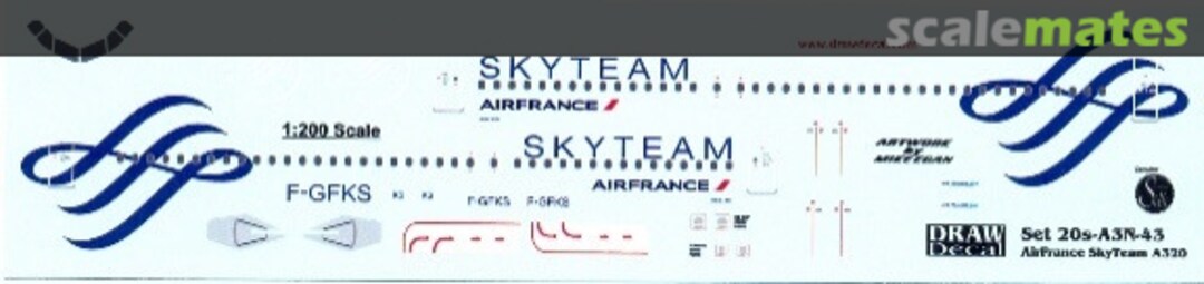 Boxart Airbus A320-212 20-A3N-43 Draw Decal Boxart Airbus A320-212 20-A3N-43 Draw Decal