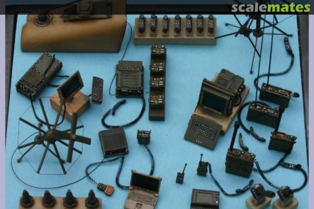 Boxart US modern Radio and Satellite Communication Set PAU-35010 Pro Art Models