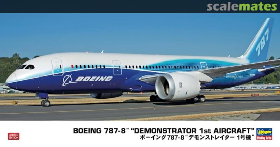 Boxart Boeing 787-8 'Demonstrator 1st Aircraft' 10807 Hasegawa Boxart Boeing 787-8 'Demonstrator 1st Aircraft' 10807 Hasegawa