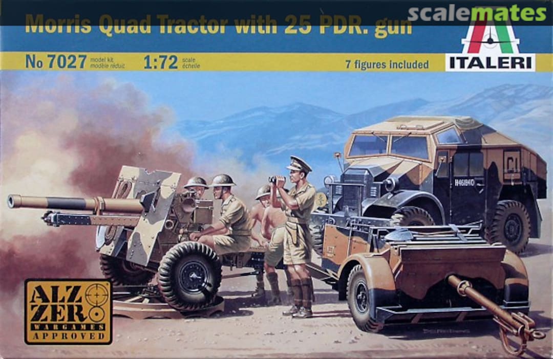 Boxart Morris Quad Tractor with 25 pdr Gun 7027 Italeri Boxart Morris Quad Tractor with 25 pdr Gun 7027 Italeri