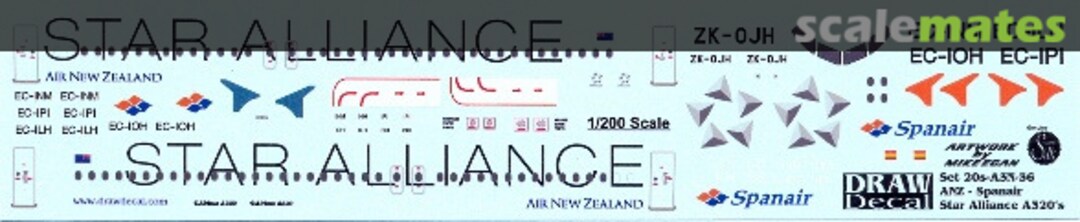 Boxart Airbus A320-232 20-A3N-36 Draw Decal Boxart Airbus A320-232 20-A3N-36 Draw Decal