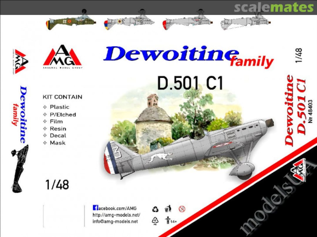 Boxart Dewoitine D.501 C1 48403 AMG Boxart Dewoitine D.501 C1 48403 AMG