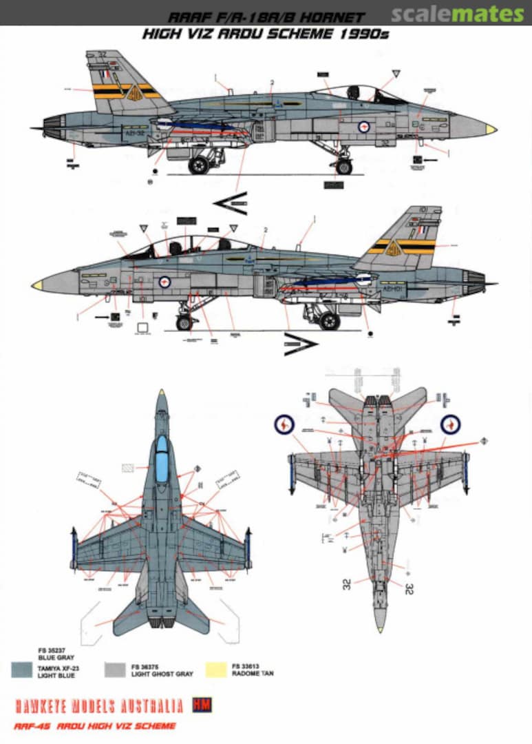 Boxart RAAF F/A-18A/B Hornet ARF-045 Hawkeye Models Boxart RAAF F/A-18A/B Hornet ARF-045 Hawkeye Models
