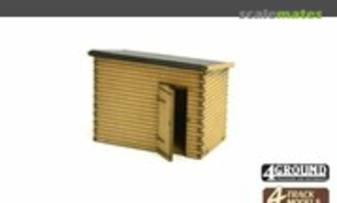 1:76 Large wooden shed (4Ground 00-TT-111) 00-TT-111