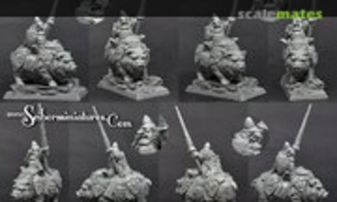 28mm Goblin Knight on Pig (Scibor Monsterous Miniatures 28GB0033) 28GB0033