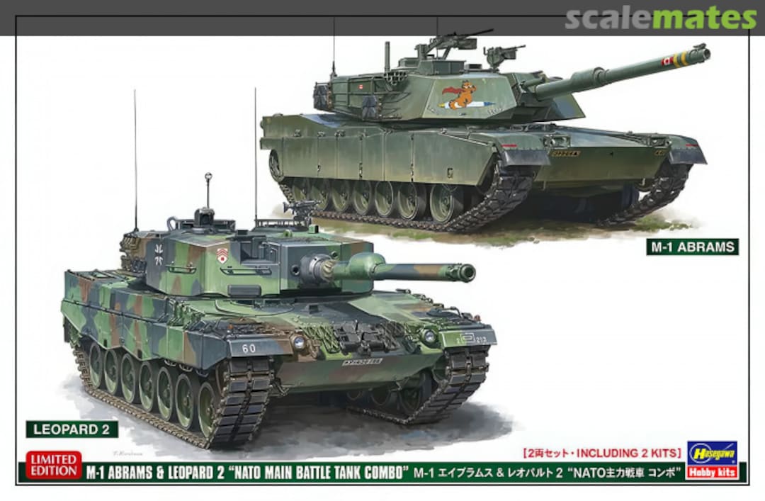 Boxart M-1 Abrams & Leopard 2 30069 Hasegawa