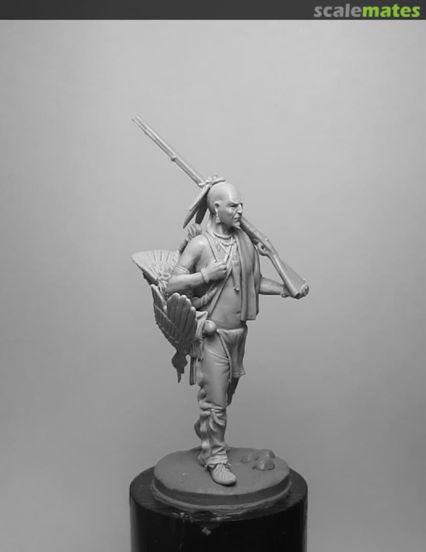 Boxart Iroquois Warrior (#2) with a hunting trophy, 1750-60 chm-54312 Chronos Miniatures Boxart Iroquois Warrior (#2) with a hunting trophy, 1750-60 chm-54312 Chronos Miniatures