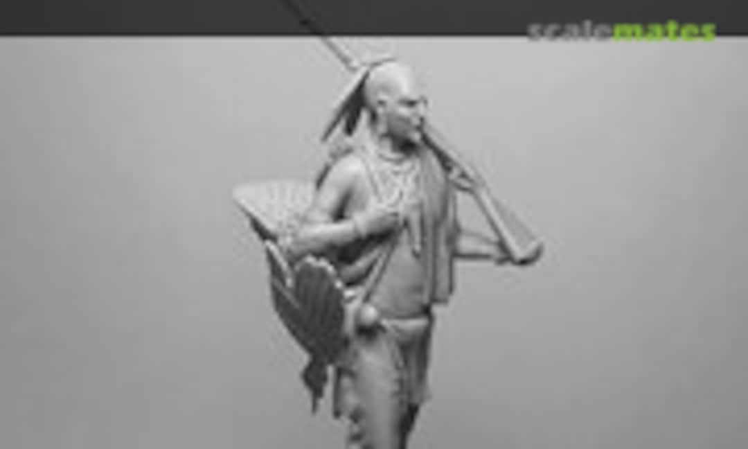 54mm Iroquois Warrior (#2) with a hunting trophy, 1750-60 (Chronos Miniatures chm-54312) chm-54312
