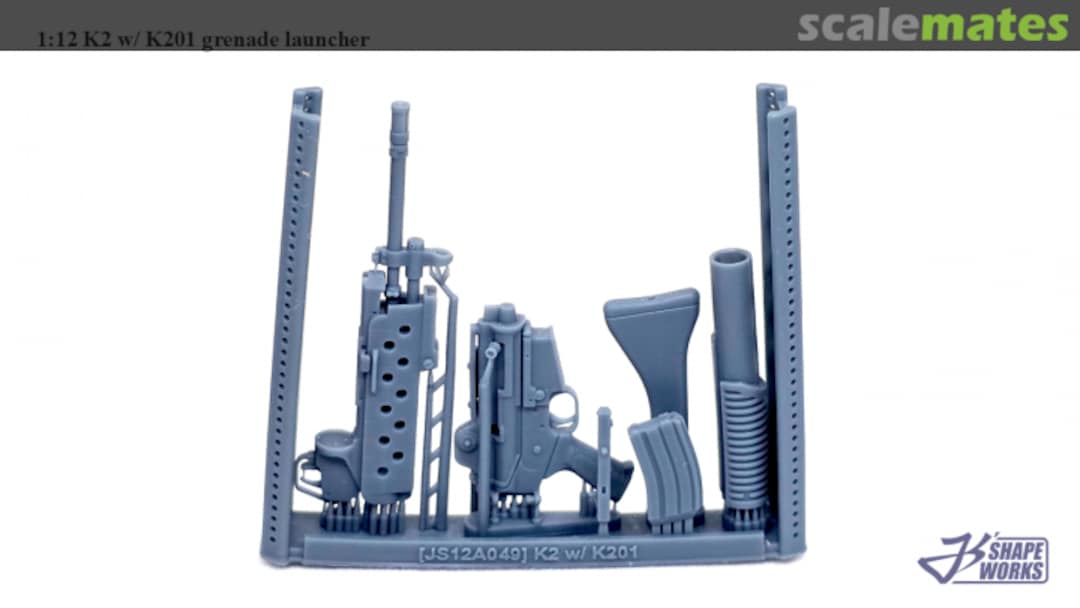 Contents K2 w/ K201 grenade launcher JS12A049 Js' Shapeworks Contents K2 w/ K201 grenade launcher JS12A049 Js' Shapeworks