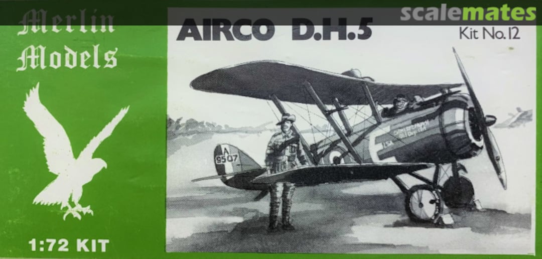 Boxart Airco D.H.5 12 Merlin Models Boxart Airco D.H.5 12 Merlin Models
