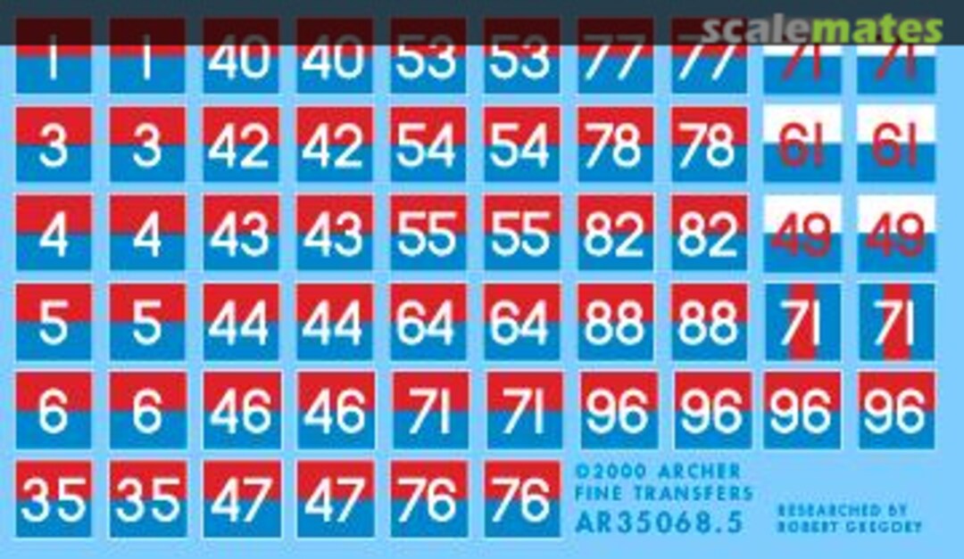 Boxart British formation signs and arm of service flash AR35068.5 Archer Boxart British formation signs and arm of service flash AR35068.5 Archer