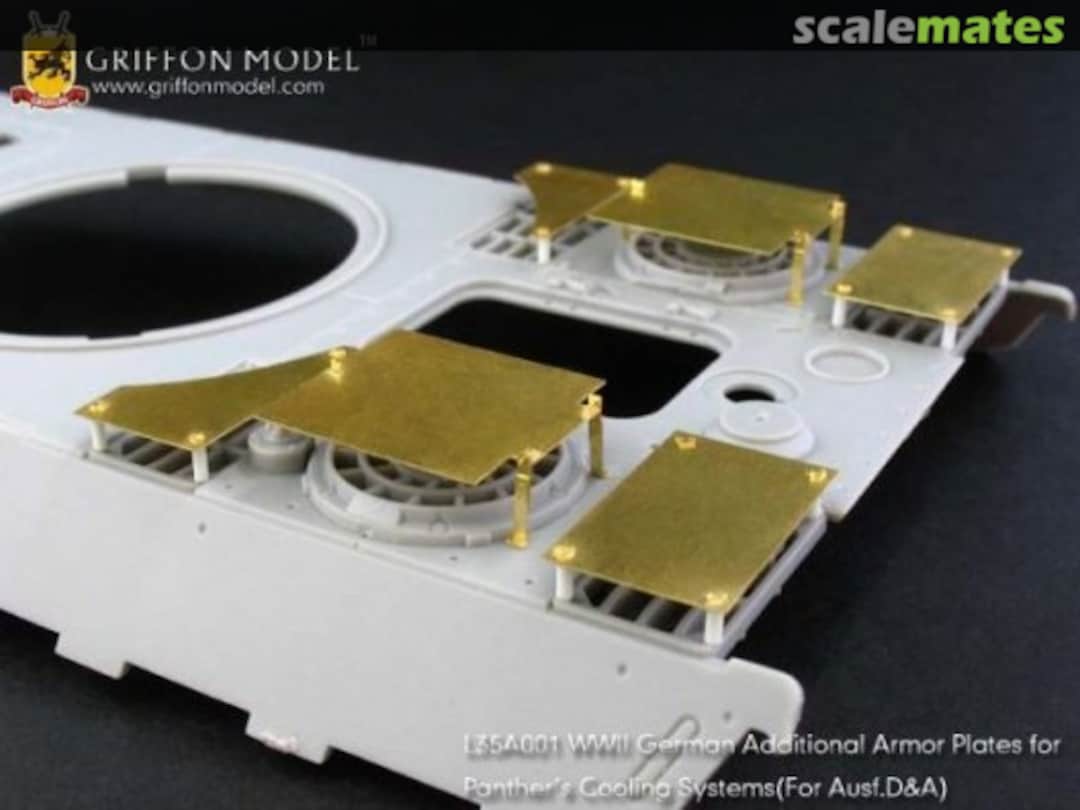 Boxart Armor Plates for Panthers Cooling System(For Ausf.D & A) ~Dragon L35A001 Griffon Model