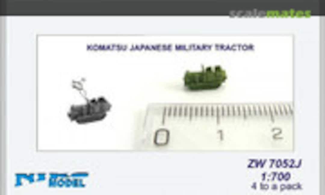 1:700 Komatsu Japanese Military Tractor Set (Niko Model ZW7052J) ZW7052J