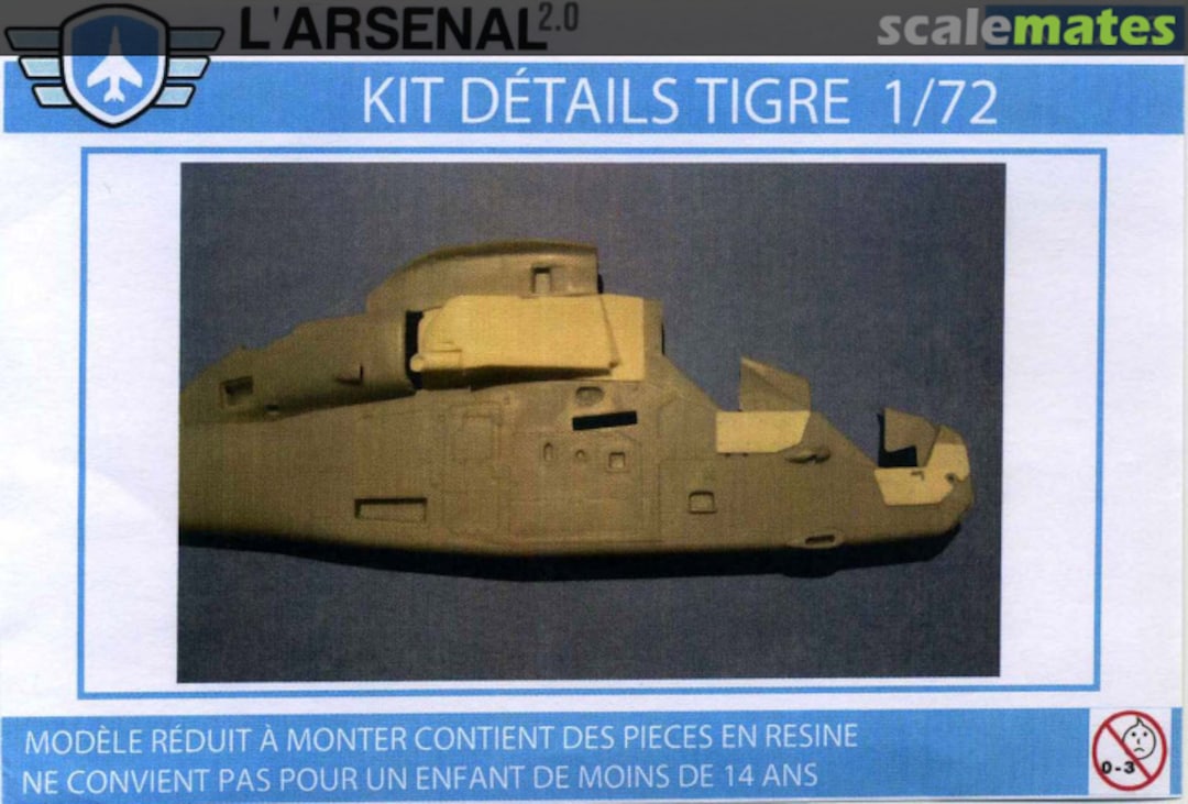 Boxart helicopter Tigre conversion set (Revell) for Afghanistan theatre KC 72 03 L'Arsenal Aero