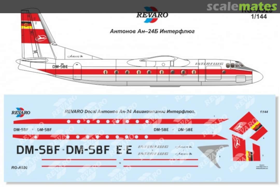 Boxart Antonov An-24B Interflug RG-A020 Revaro Boxart Antonov An-24B Interflug RG-A020 Revaro