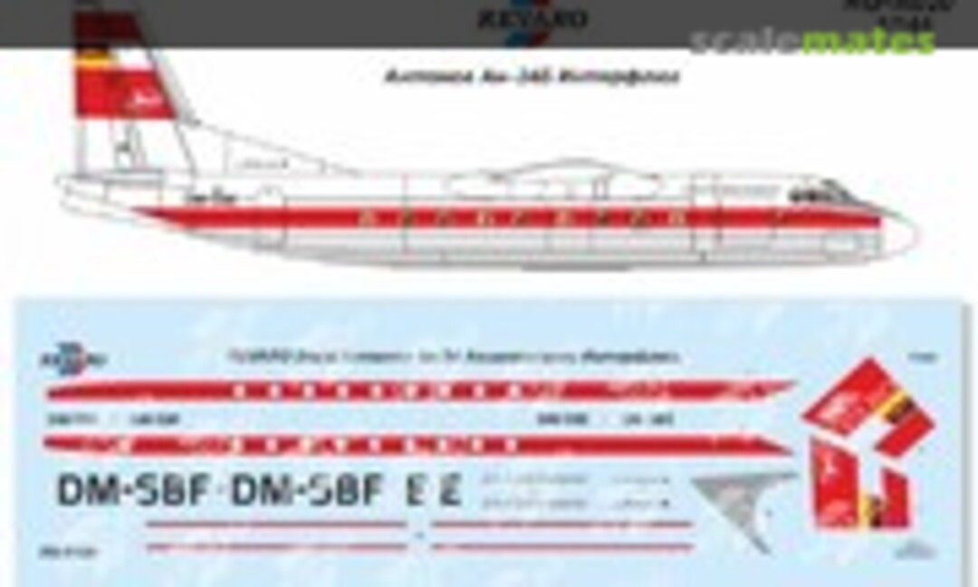 1:144 Antonov An-24B Interflug (Revaro RG-A020) RG-A020