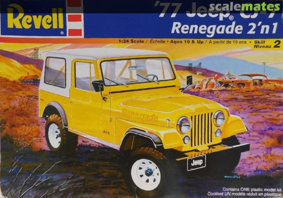Boxart '77 Jeep CJ-7 Renegade 2 'n 1 85-2180 Revell Boxart '77 Jeep CJ-7 Renegade 2 'n 1 85-2180 Revell