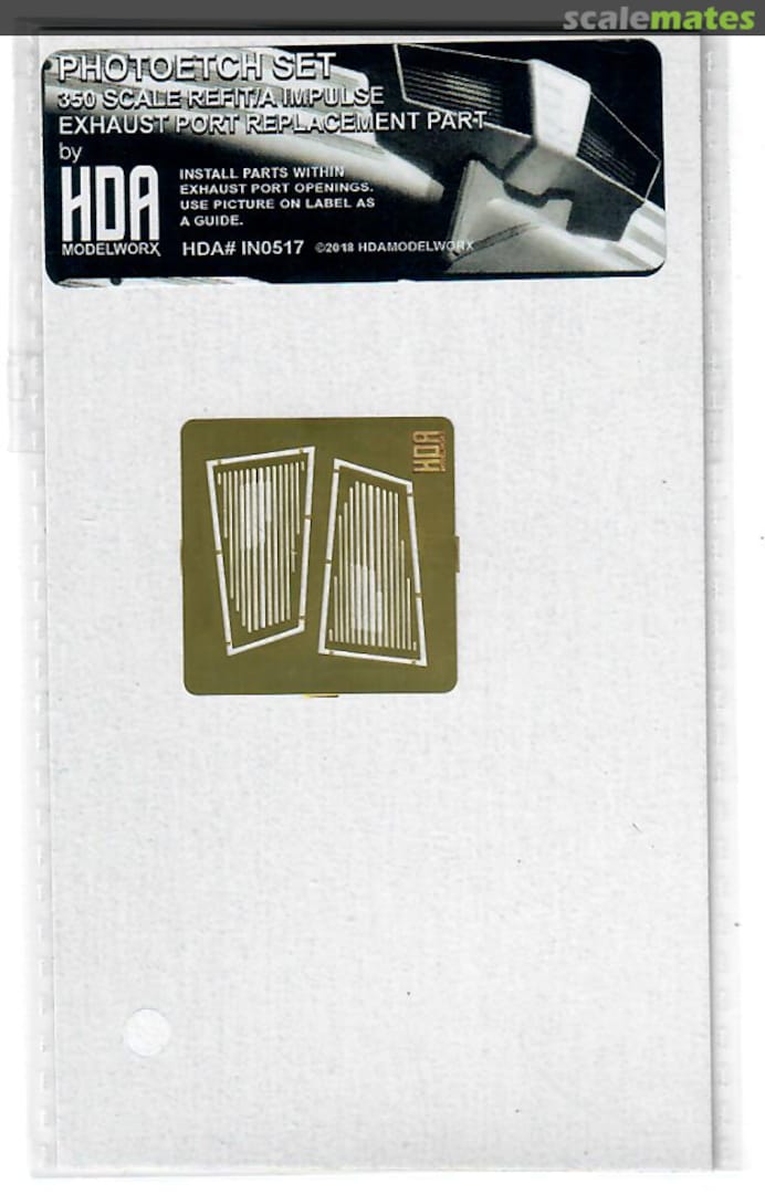 Boxart U.S.S. Enterprise Refit Impulse Exhaust Photoetch IN0517 HDA Modelworx