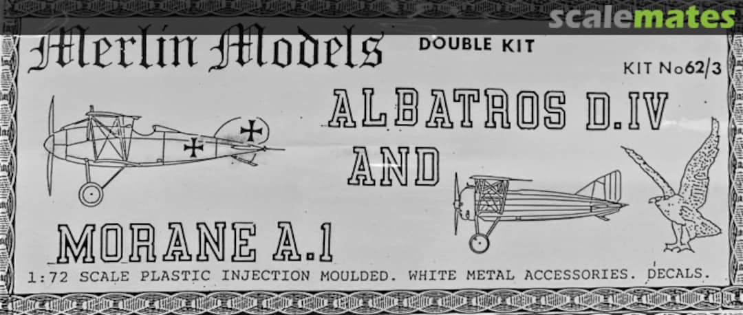 Boxart Albatros D.IV and Morane A.1 62/63 Merlin Models