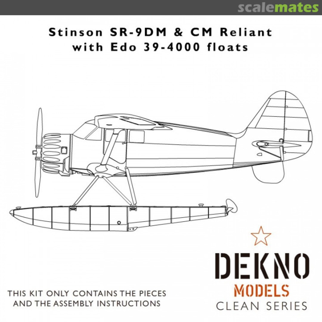 Boxart Stinson SR-9DM & CM Reliant with Edo 39-4000 floats CS.720501 Dekno Models Boxart Stinson SR-9DM & CM Reliant with Edo 39-4000 floats CS.720501 Dekno Models