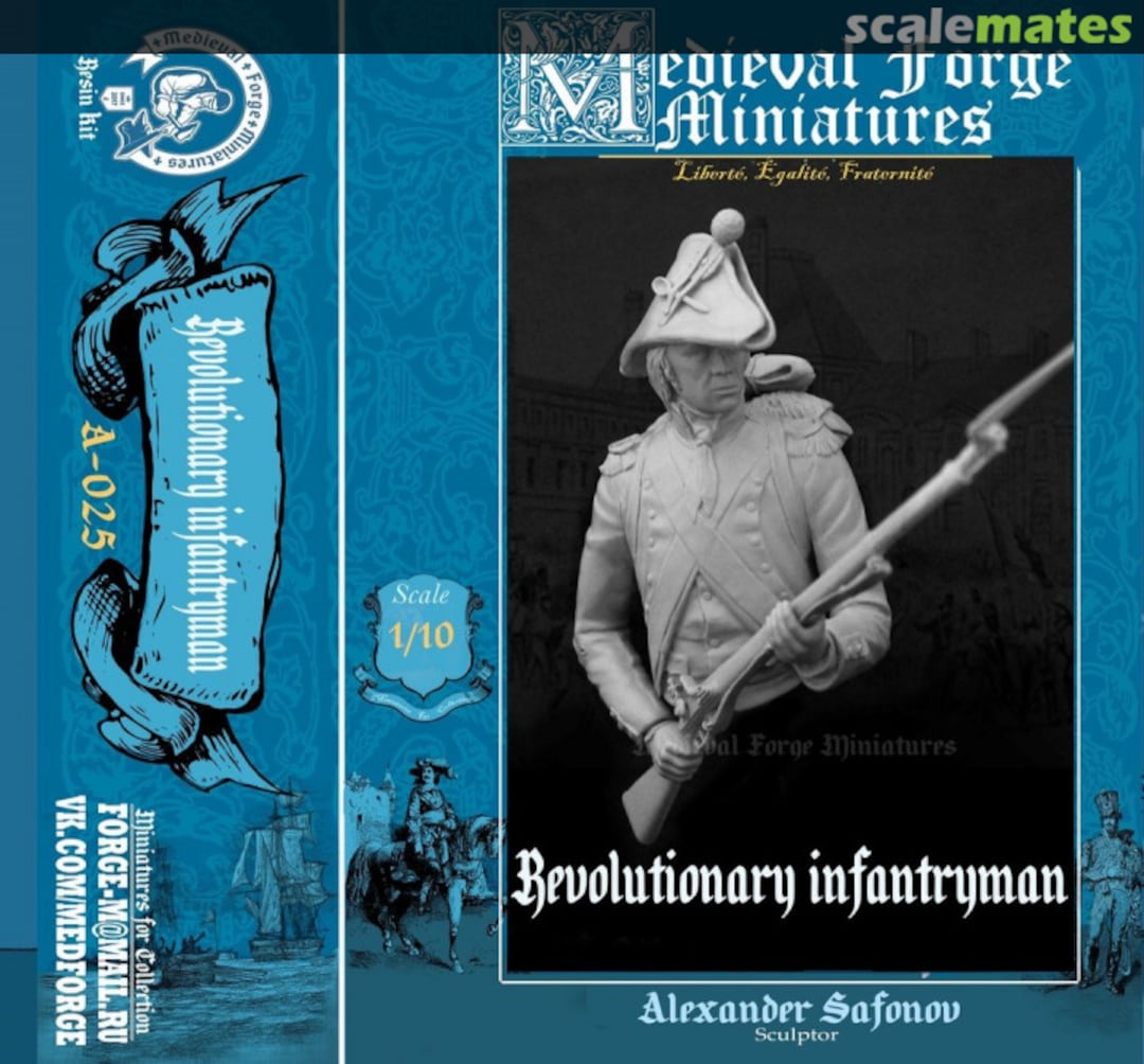 Boxart Revolutionary Infantryman A-025 Medieval Forge Miniatures Boxart Revolutionary Infantryman A-025 Medieval Forge Miniatures