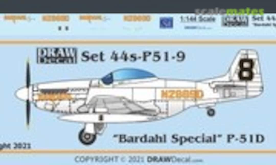 1:144 “Bardahl Special” P-51D (Draw Decal 44-P51-9) 44-P51-9