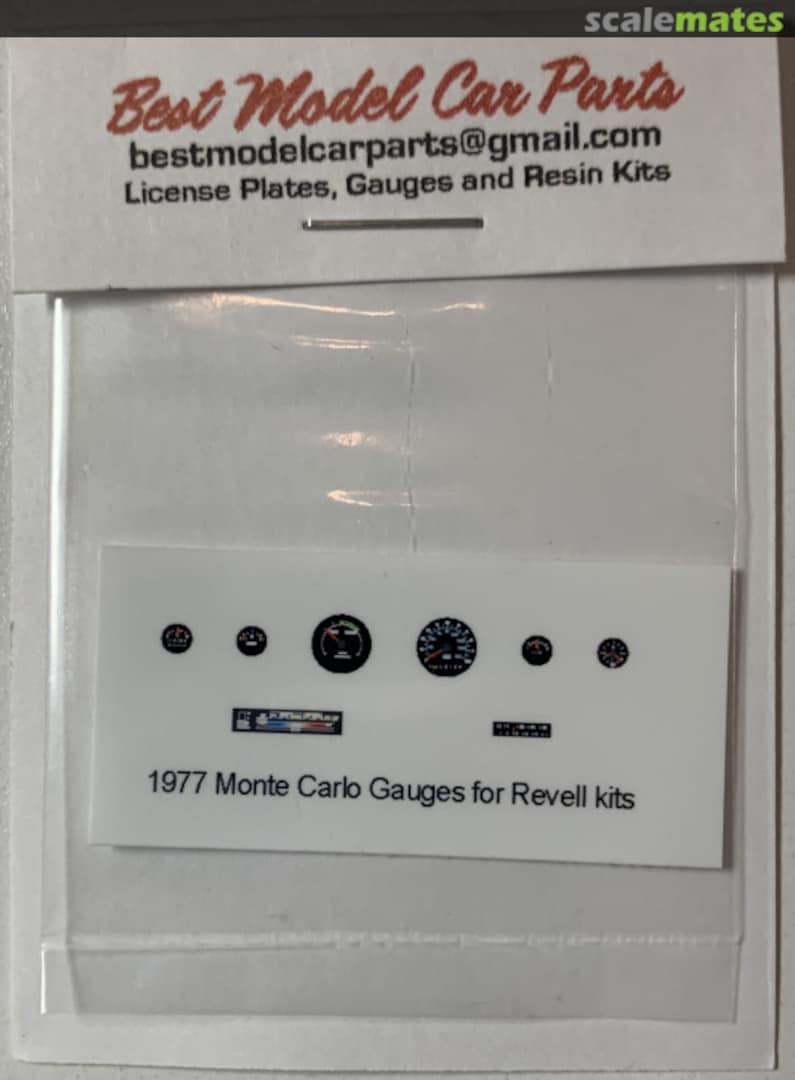 Boxart 1977 Monte Carlo Gauges for Revell Kits 77Monte Best Model Car Parts Boxart 1977 Monte Carlo Gauges for Revell Kits 77Monte Best Model Car Parts