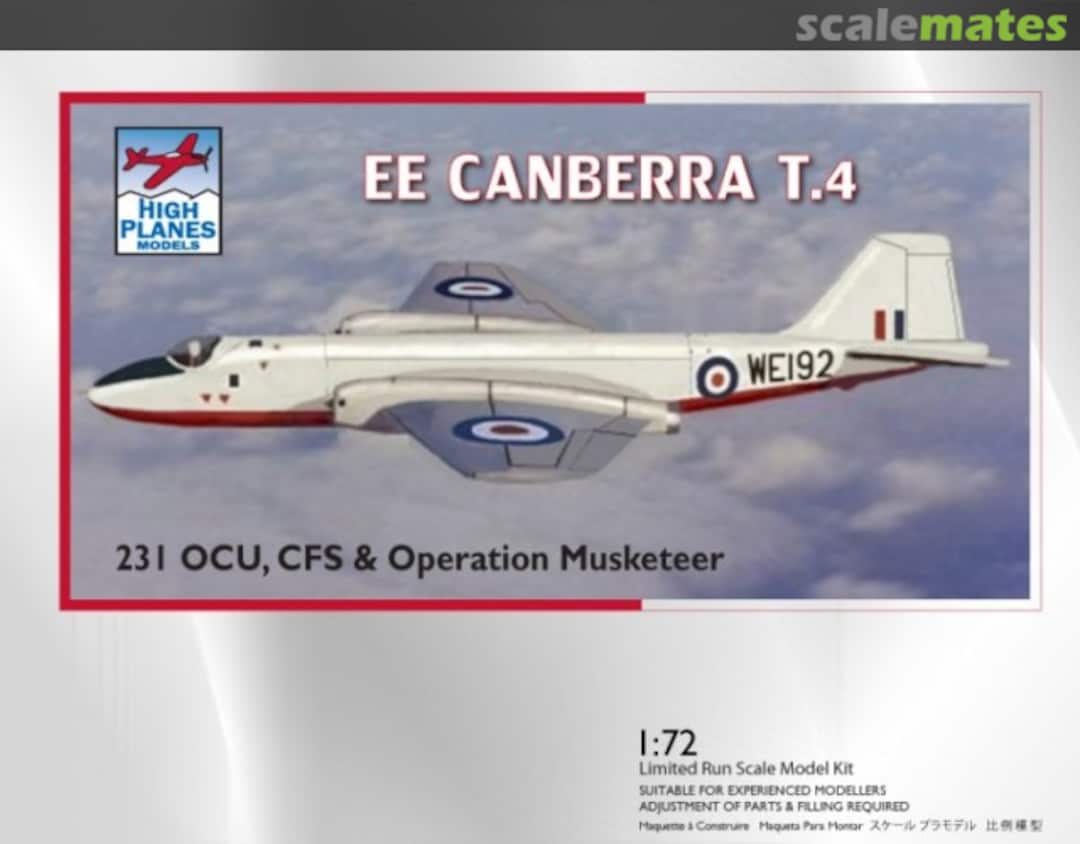 Boxart EE Canberra T.4 HPK072090 High Planes Models Boxart EE Canberra T.4 HPK072090 High Planes Models