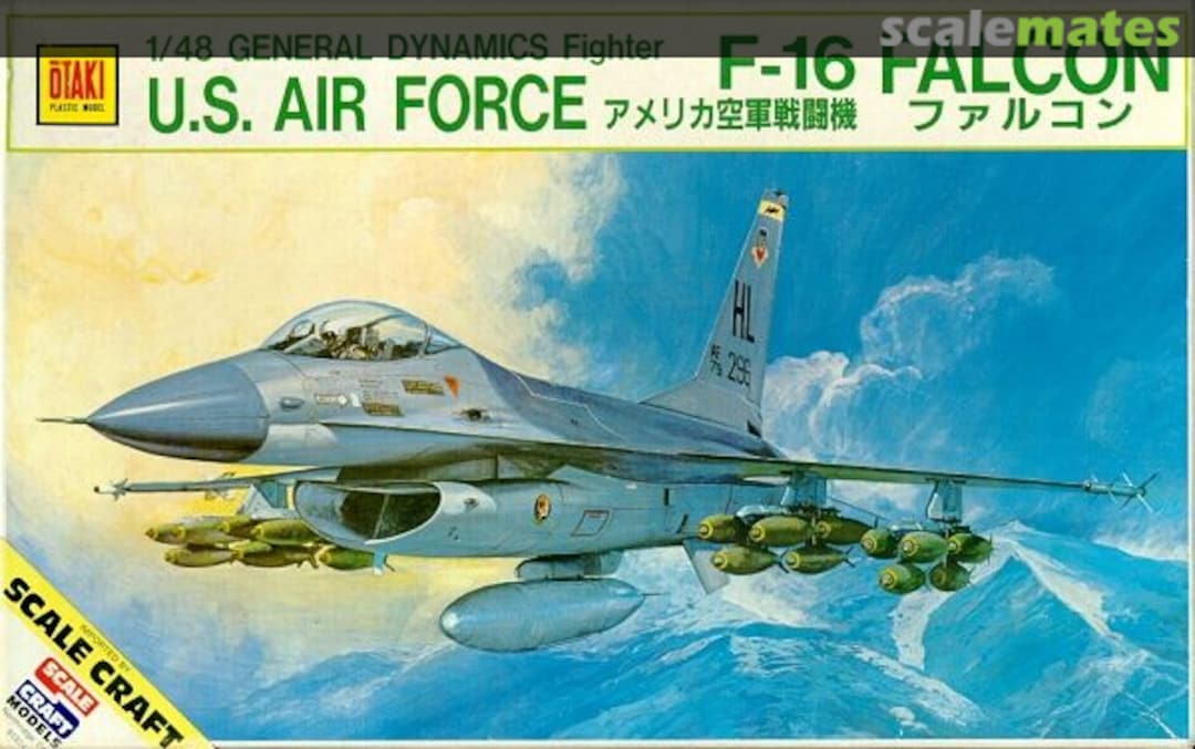 Boxart General Dynamics Fighter U.S. Air Force F-16 Falcon OT2-38 Otaki/Scale Craft Boxart General Dynamics Fighter U.S. Air Force F-16 Falcon OT2-38 Otaki/Scale Craft