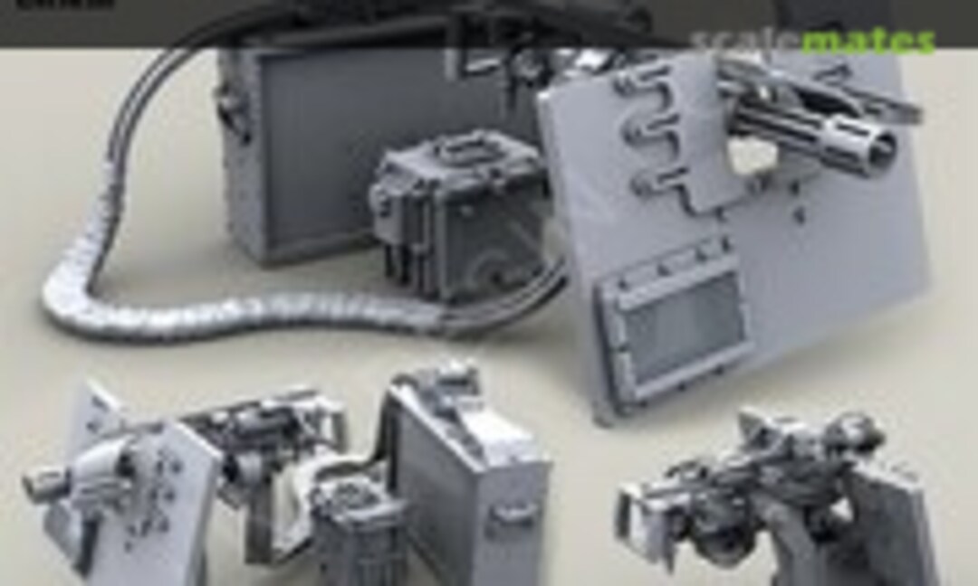 1:35 M134D Minigun with picatinny top rail on high adjustable pedestal and S.A.G. armour shield (window variant) with late barrel clamp (Live Resin LRE-35065) LRE-35065