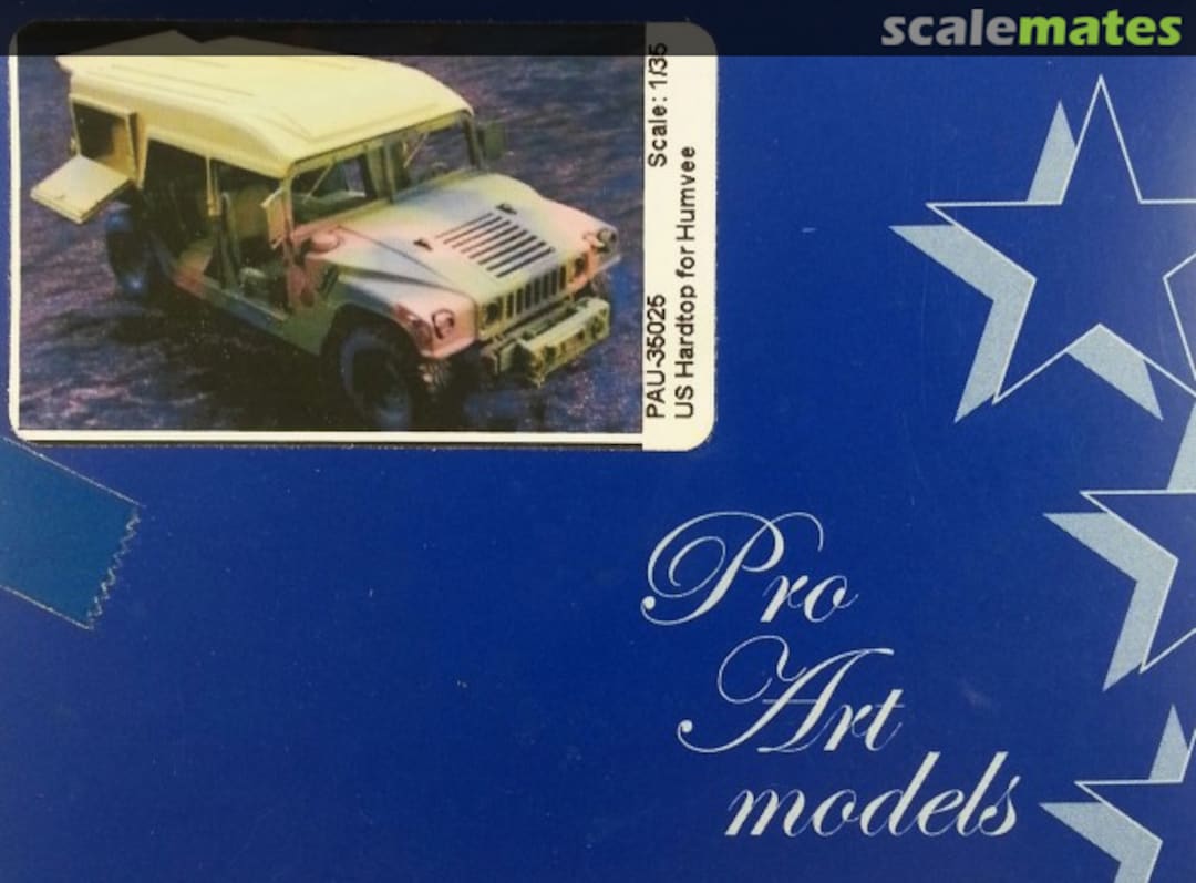 Boxart US Hardtop for Humvee PAU-35025 Pro Art Models Boxart US Hardtop for Humvee PAU-35025 Pro Art Models