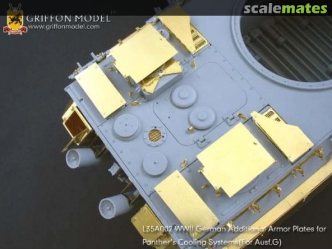 Boxart Armor Plates for Panthers Cooling System(For Ausf. G) L35A002 Griffon Model Boxart Armor Plates for Panthers Cooling System(For Ausf. G) L35A002 Griffon Model