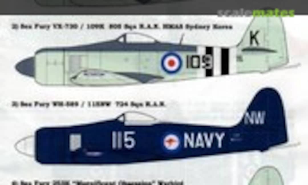 1:72 Sea Fury FB.11 R. A. Navy (Aussie Decals A72008)