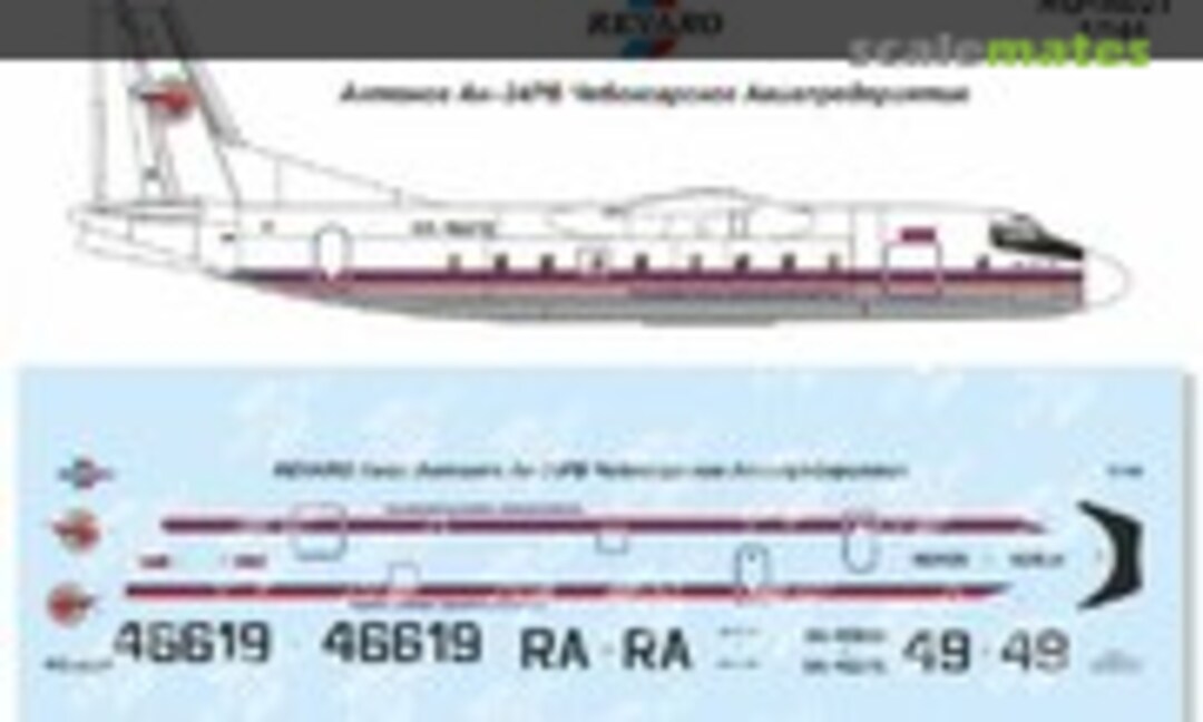 1:144 Antonov An-24B Cheboksary Avia Enterprise (Revaro RG-A021) RG-A021
