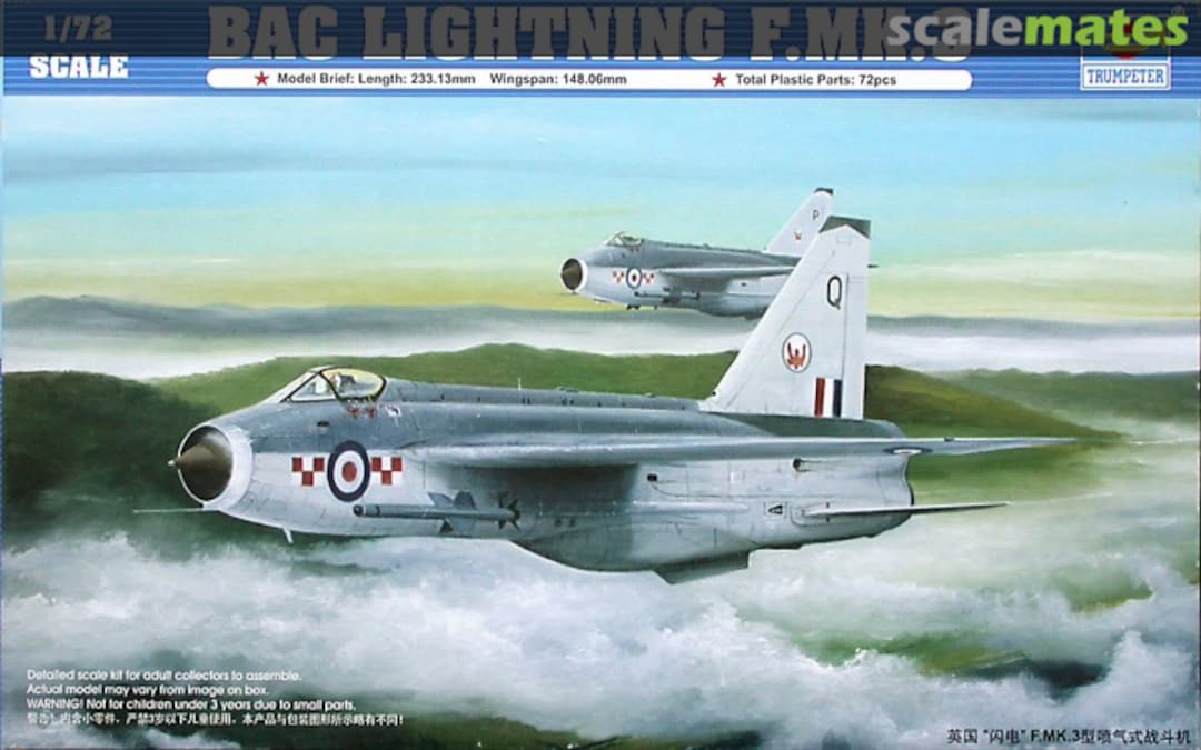 Boxart BAC Lightning F.Mk.3 01635 Trumpeter Boxart BAC Lightning F.Mk.3 01635 Trumpeter