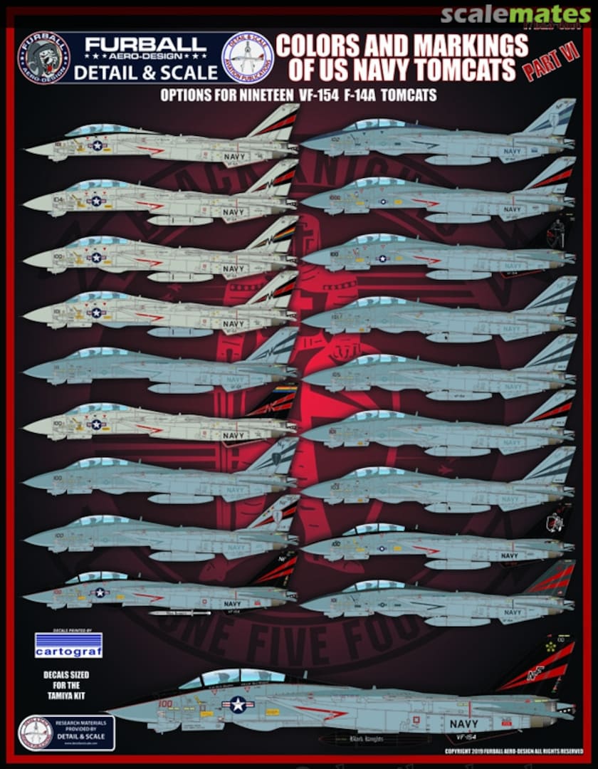 Boxart Colors And Markings of US Navy Tomcats F/D&S-4814 Furball Aero-Design Boxart Colors And Markings of US Navy Tomcats F/D&S-4814 Furball Aero-Design