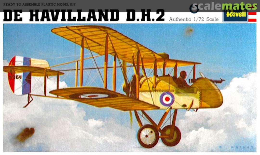 Boxart De Havilland D.H.2 H-643 Revell (Great Britain) Boxart De Havilland D.H.2 H-643 Revell (Great Britain)