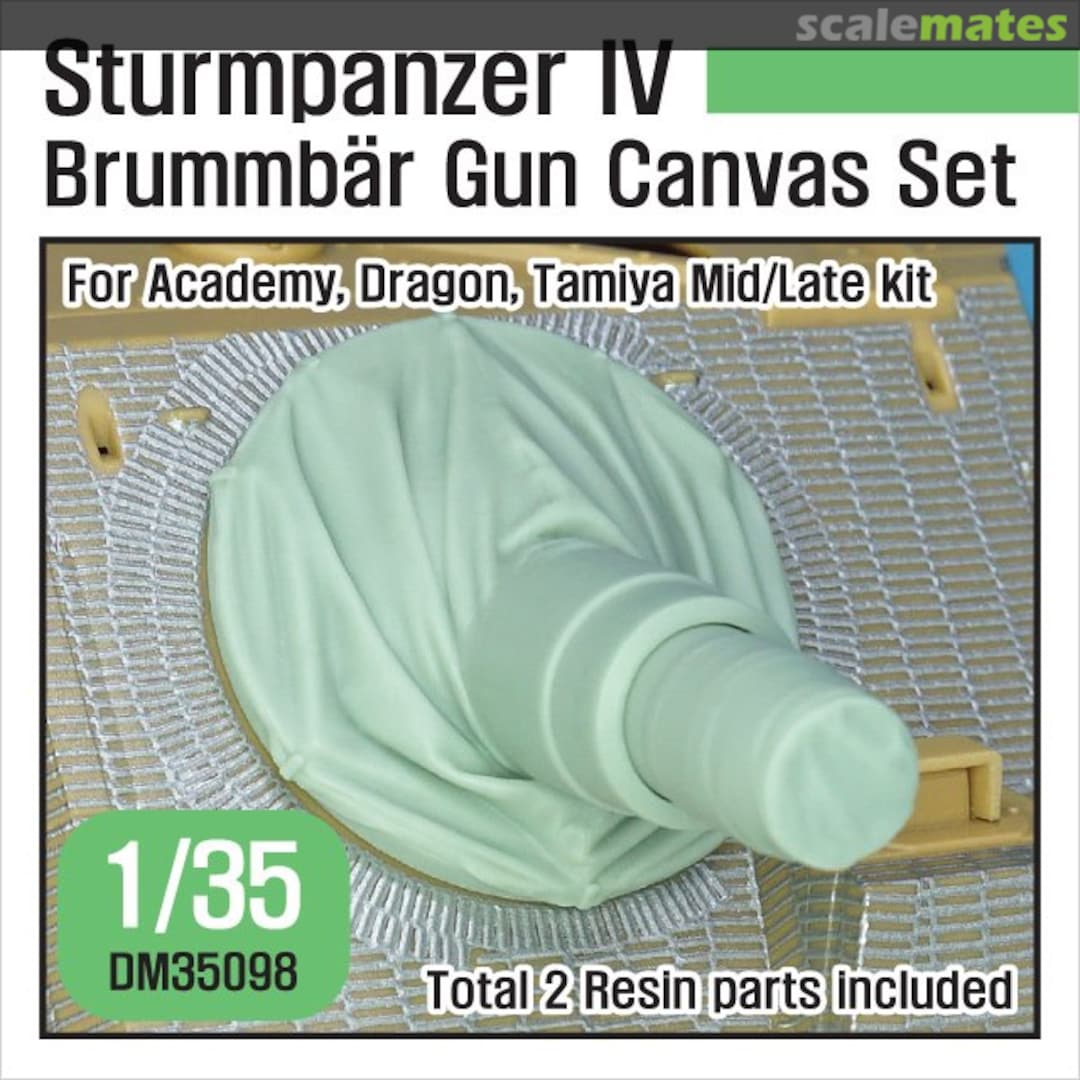 Boxart Sturmpanzer IV Brummbär Gun Canvas Set DM35098 Def.Model Boxart Sturmpanzer IV Brummbär Gun Canvas Set DM35098 Def.Model