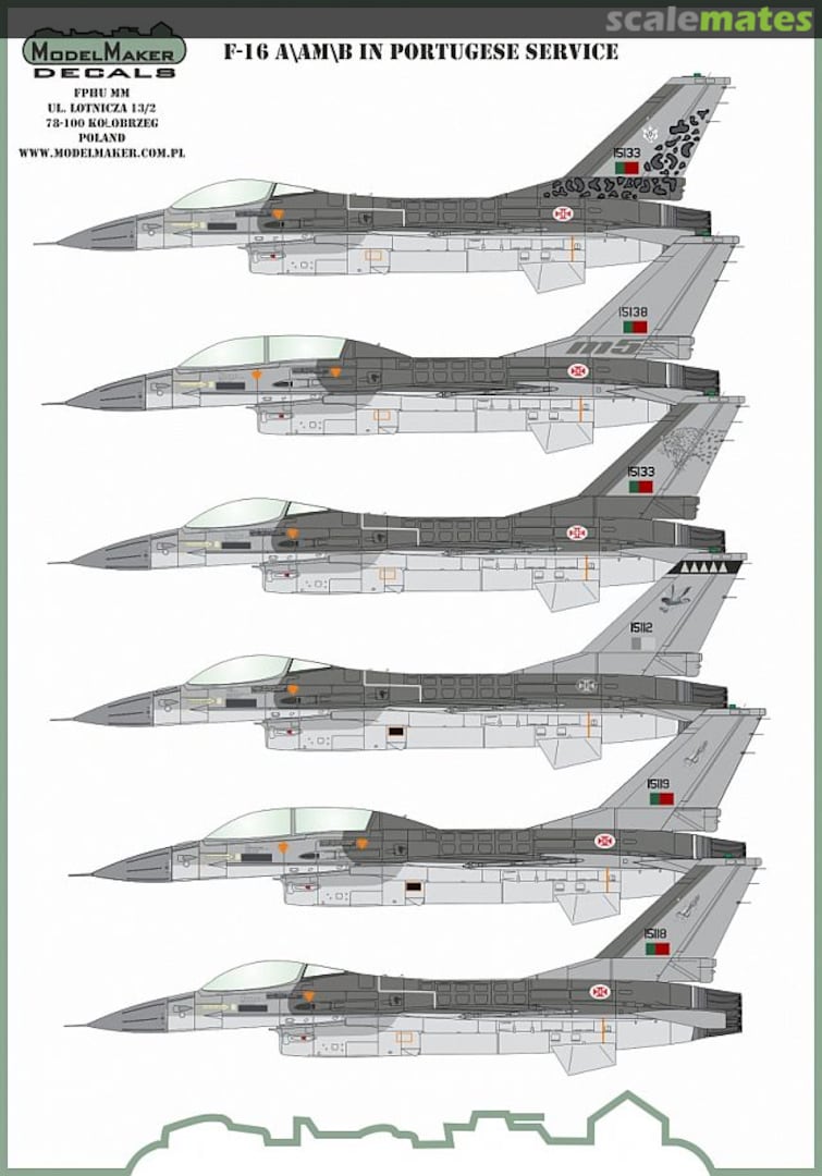 Boxart F-16A/AM/B/BM in Portuguese service D48136 ModelMaker Boxart F-16A/AM/B/BM in Portuguese service D48136 ModelMaker