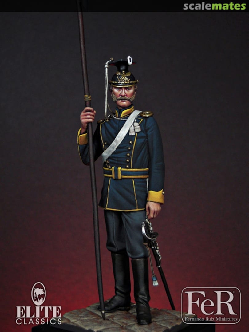 Boxart Trooper, 11th Reg. of Uhlans (2nd Brandenburg) ELI00008 FeR Miniatures Boxart Trooper, 11th Reg. of Uhlans (2nd Brandenburg) ELI00008 FeR Miniatures