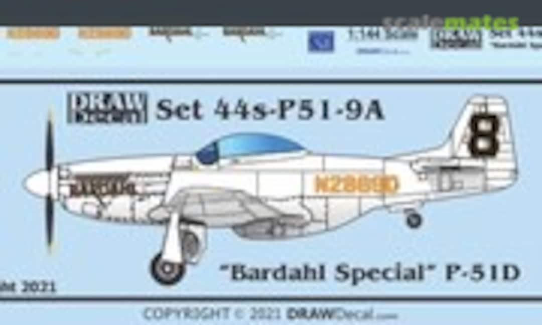 1:144 “Bardahl Special” P-51D (Draw Decal 44-P51-9A) 44-P51-9A