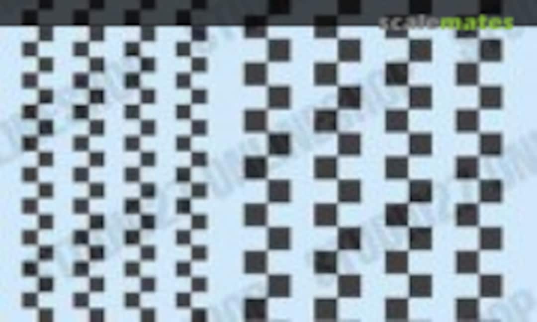 No Checkered Line Decal: Black (Studio27 ST27-FP0052) ST27-FP0052