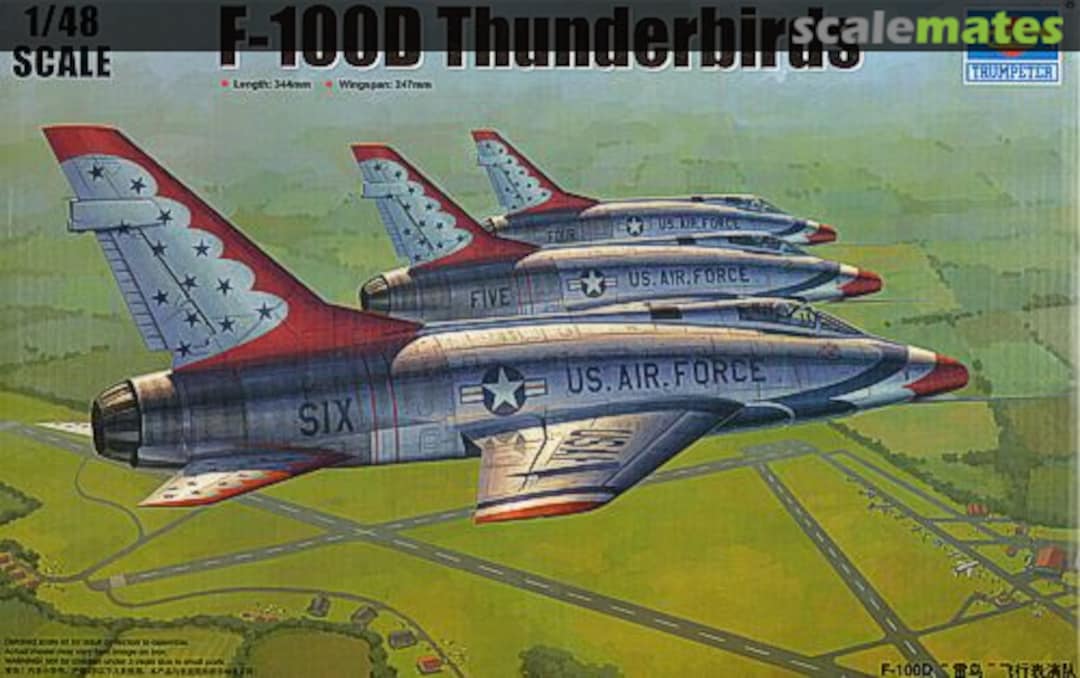 Boxart F-100D Thunderbirds 02822 Trumpeter Boxart F-100D Thunderbirds 02822 Trumpeter