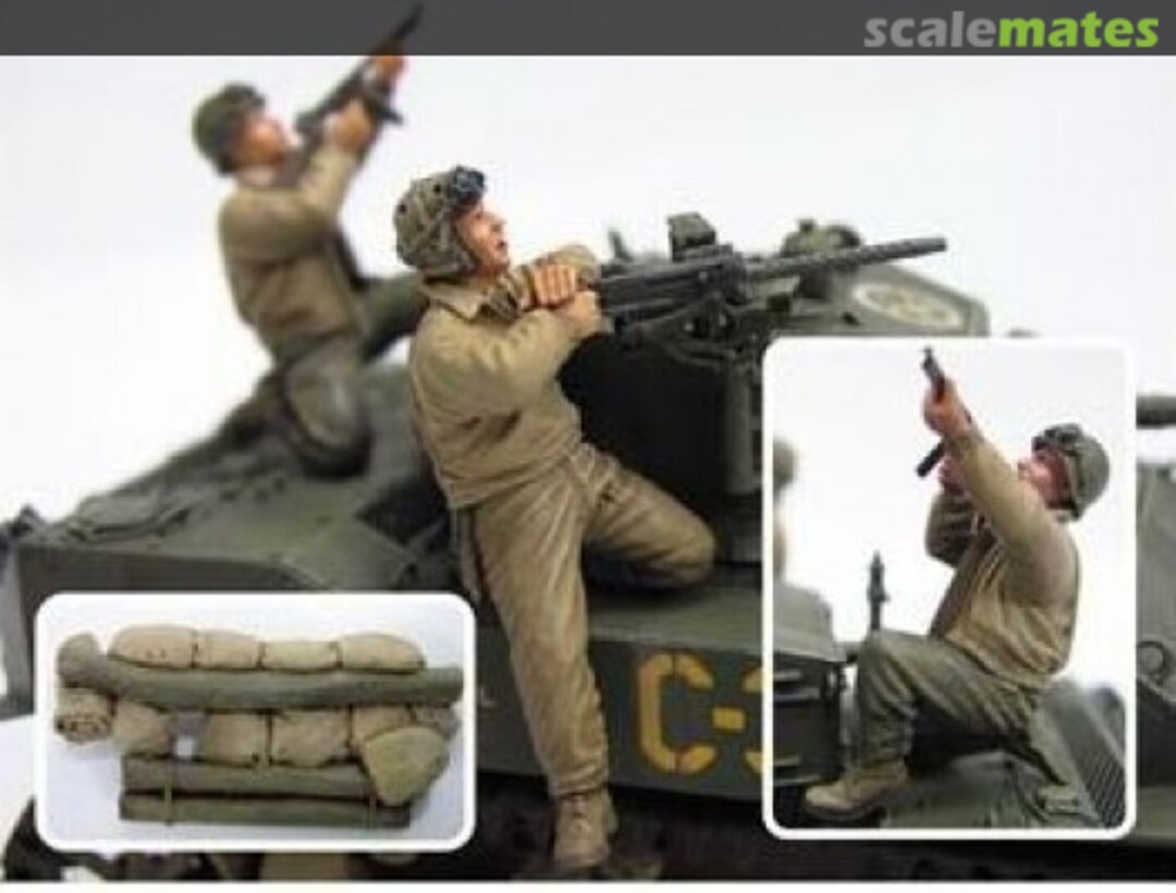 Boxart M5A1 U.S. Tank Crew & Sandbags HF582 Hobby Fan Boxart M5A1 U.S. Tank Crew & Sandbags HF582 Hobby Fan