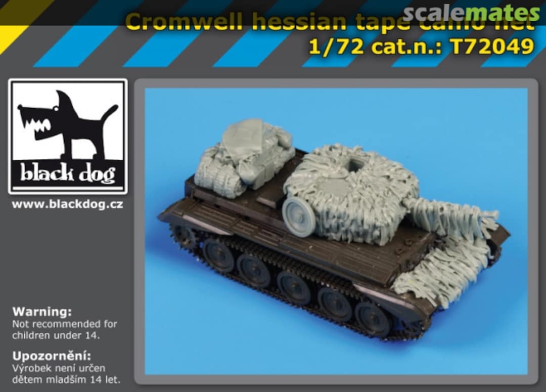 Boxart Cromwell Hessian Tape Camo Net T72049 Black Dog